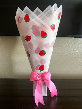 Strawberry Roses Bouquet - Artificial